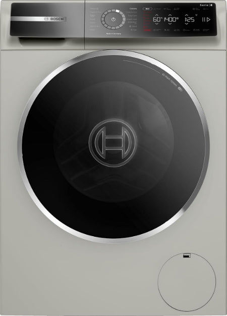 Bosch Front Load Washing Machine A+++, 9KG, 1400Rpm, Series8, Silver