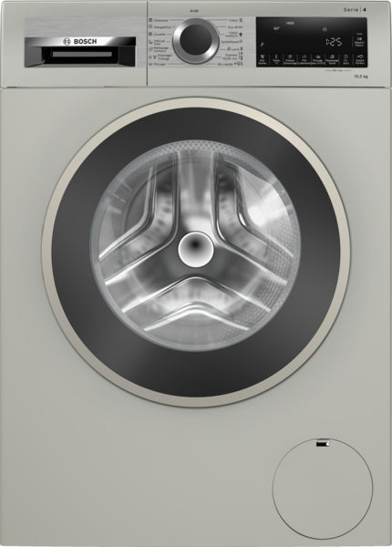 Bosch Front Load Washing Machine A+++, 10.5KG, 1400Rpm, Series4, Silver