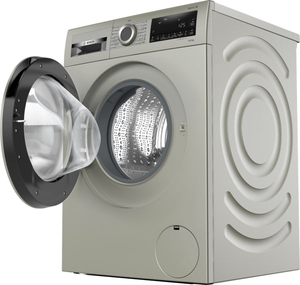 Bosch Front Load Washing Machine A+++, 10.5KG, 1400Rpm, Series4, Silver