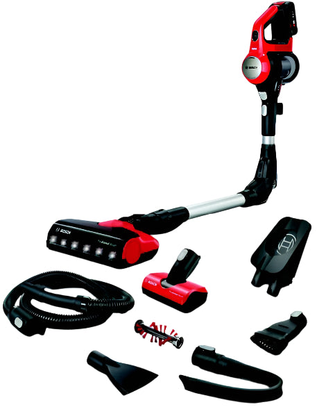 Set of Bosch vacuum cleaner attachments on a white background