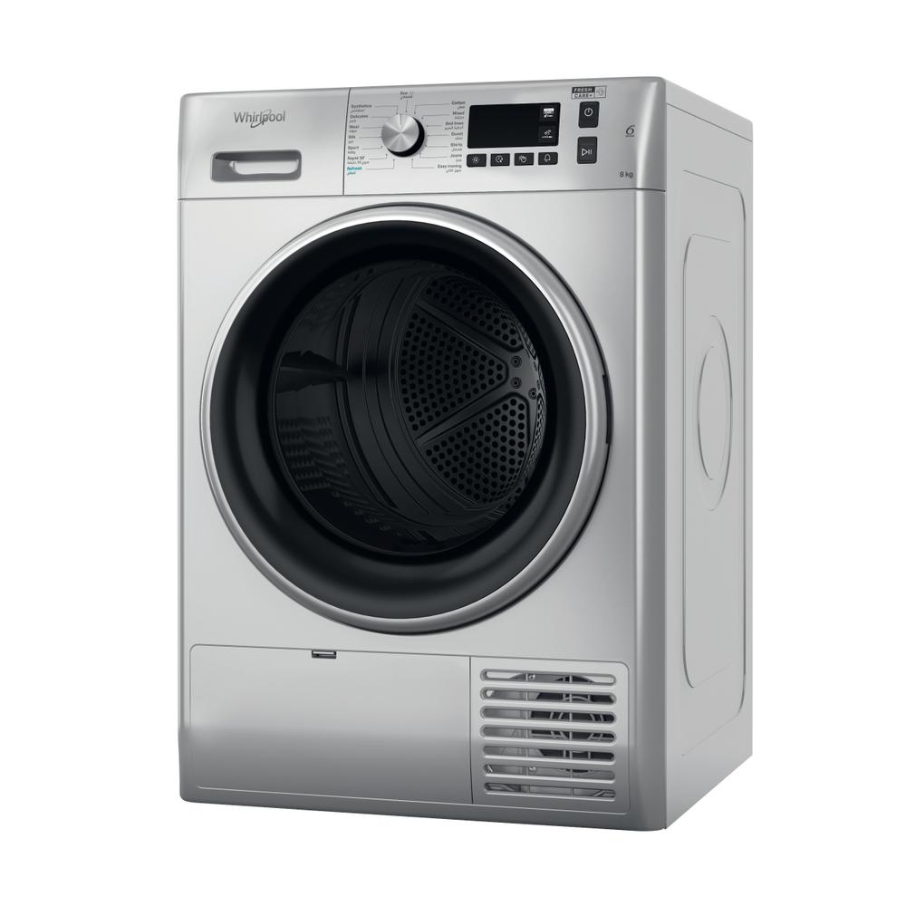 Whirlpool Condenser Dryer Heat Pump 8Kg, Silver