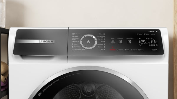 Bosch /Heat pump dryer/ 9kg, Serie 8, A++ to A+++/white Bosch /Heat pump dryer/ 9kg, Serie 8, A++ to A+++/white