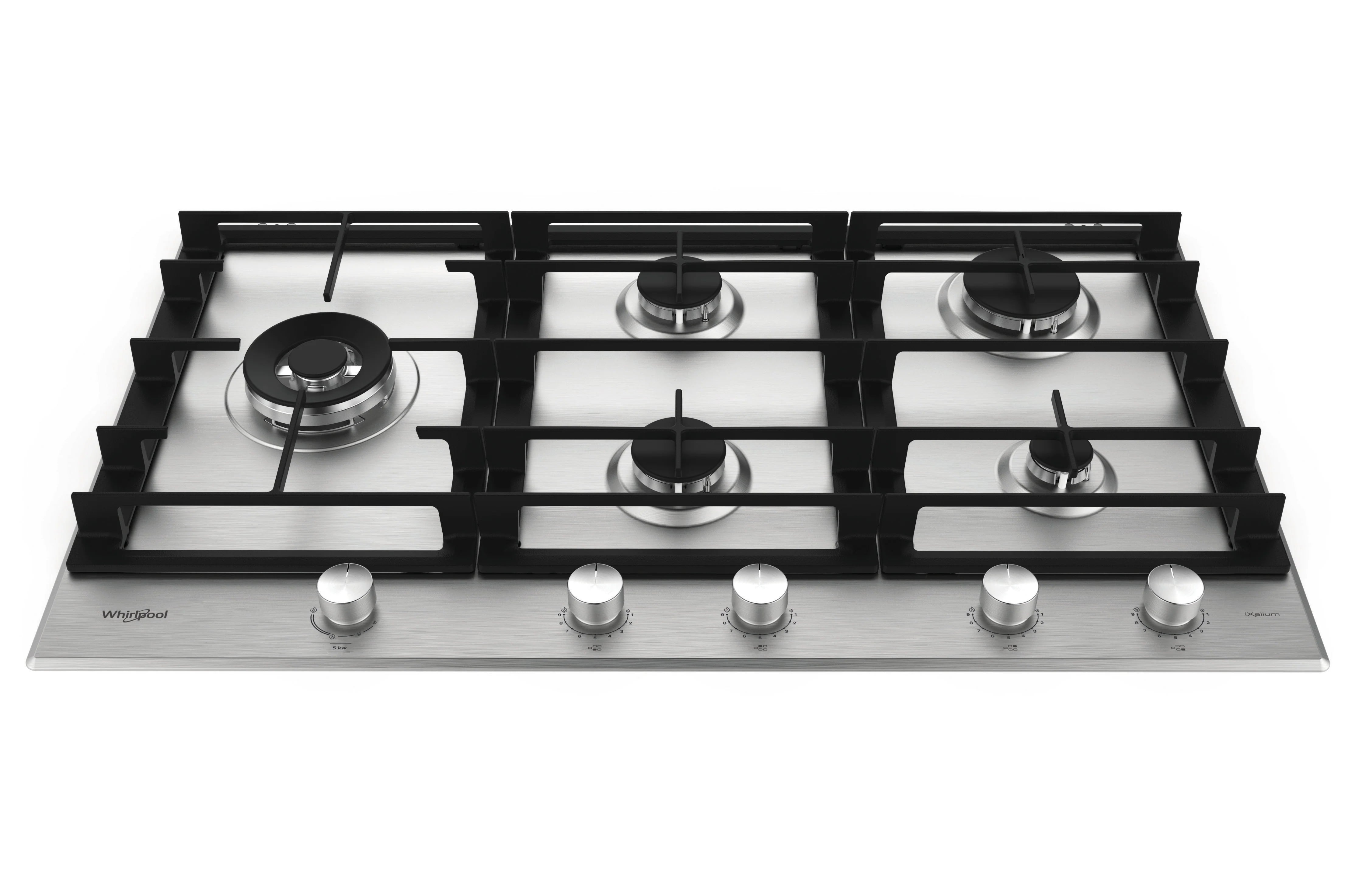 Whirlpool Gas Hob 90Cm S.Steel  Ixelium/W-Line