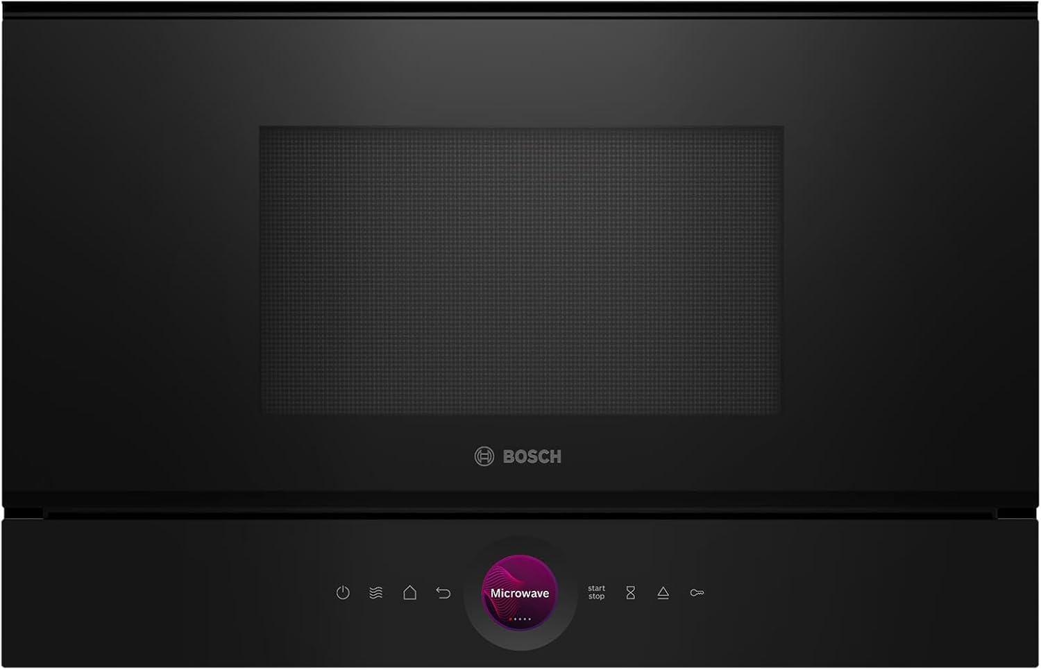 Bosch Built in Microwave, 60Cm * 38.5Cm, Serie8, 21Lit, Black