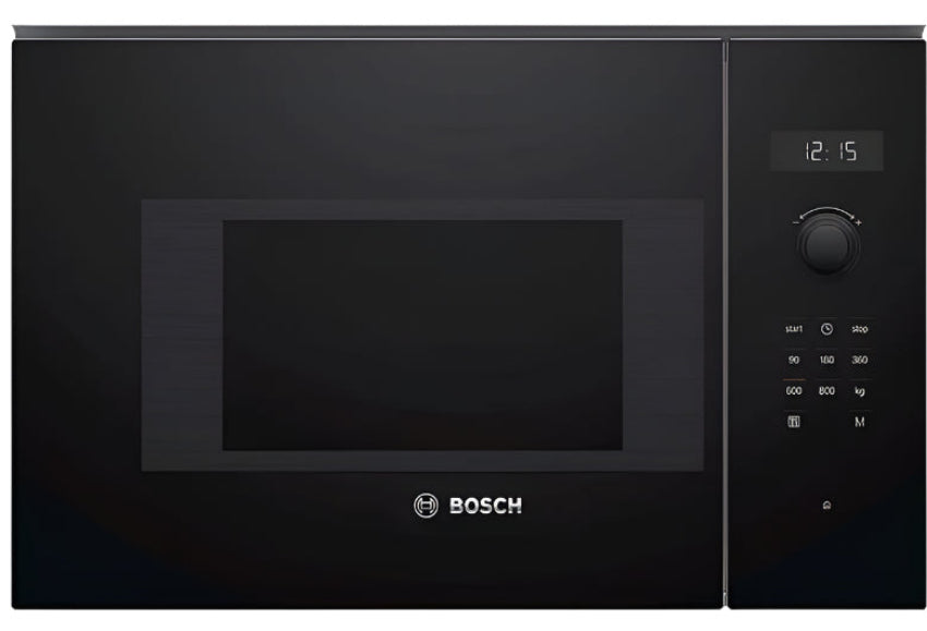 Bosch Built in Microwave, 60Cm x 38Cm, Serie6, 20Lit, 800Watts, Black