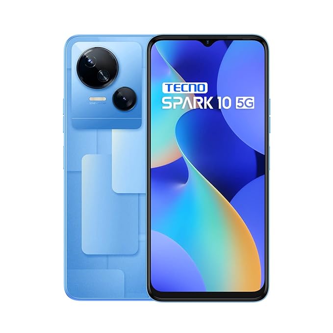 Tecno Spark 10 5G 128Gb 8Gb Meta Blue Warranty 1 6.6 Inch 5000Mah