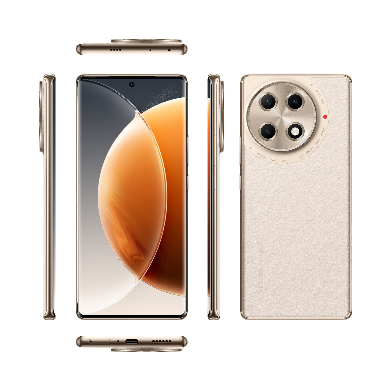 CLA6-Gold / TECNO CAMON 30S PRO , 256GB , 8GB+8GB , Pearl Gold , 6.78” FHD+ AMOLED Curved