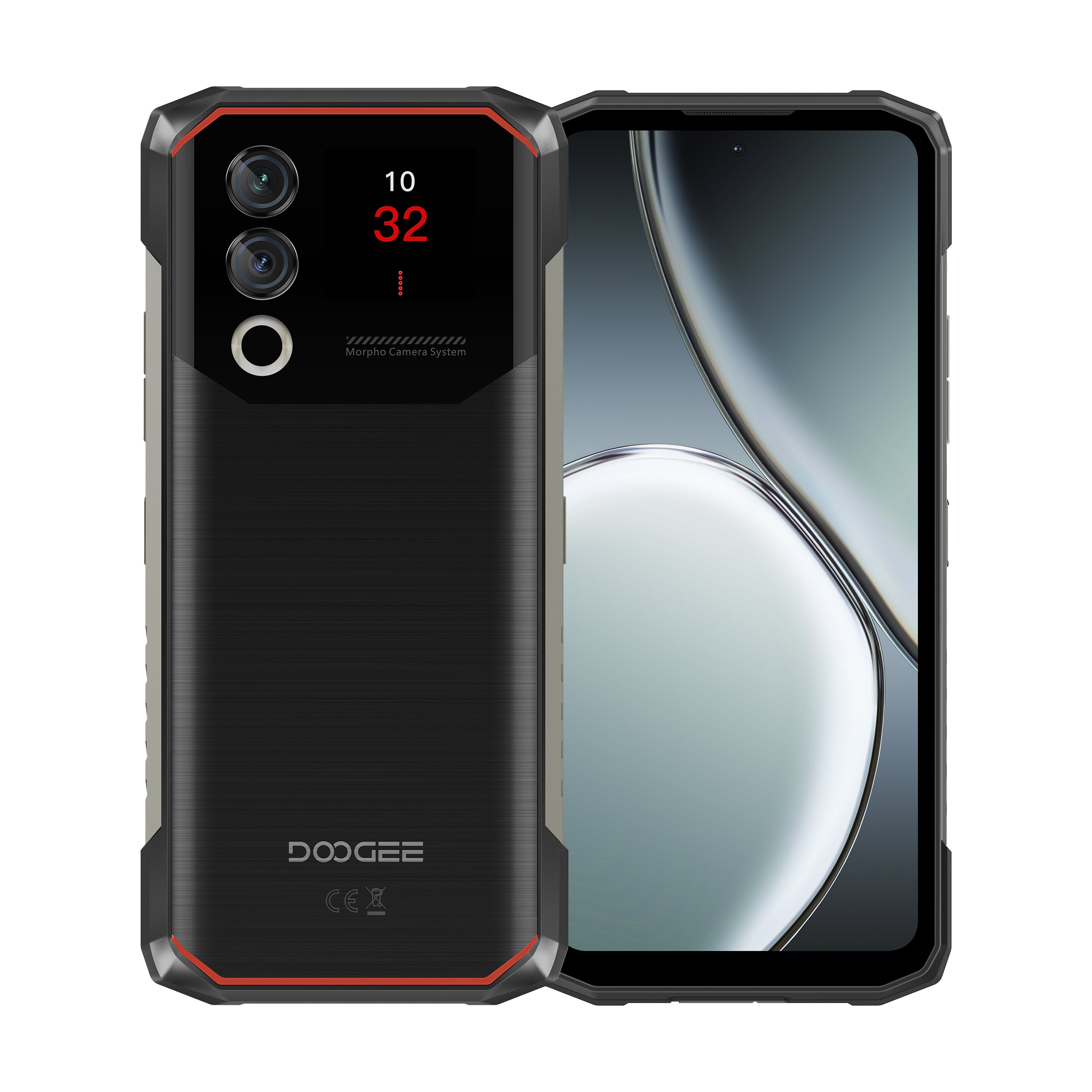 هاتف Doogee Blade10 ماكس بتصميم Rugged، ذاكرة 8 جيجابايت +12 جيجابايت ممتدة و256 جيجابايت، شاشة 6.5 إنش، لون أسود