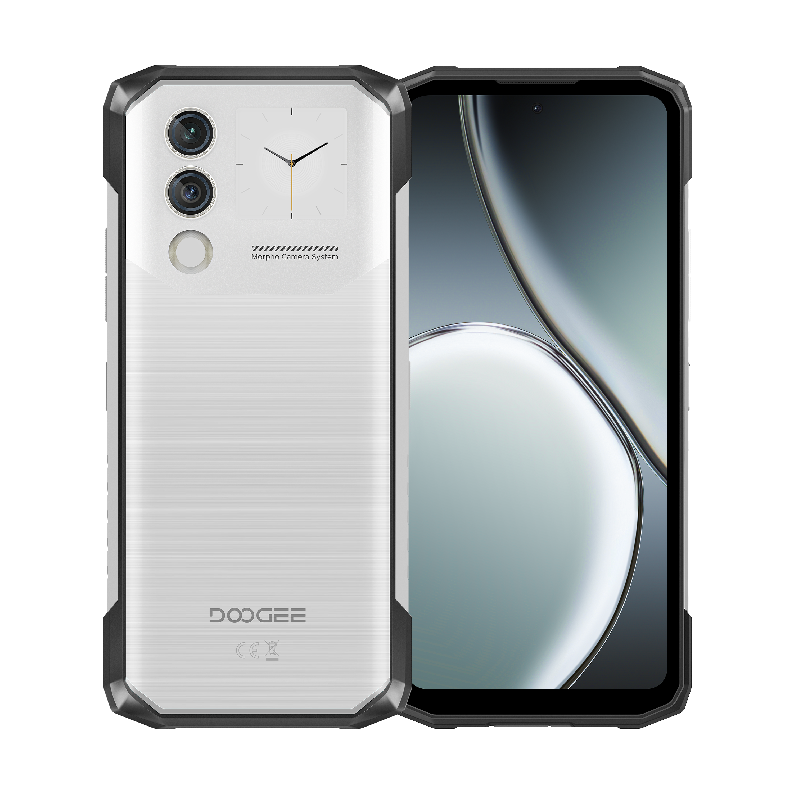 هاتف Doogee Blade10 ماكس بتصميم Rugged، ذاكرة 8 جيجابايت +12 جيجابايت ممتدة و256 جيجابايت، شاشة 6.5 إنش، لون فضي