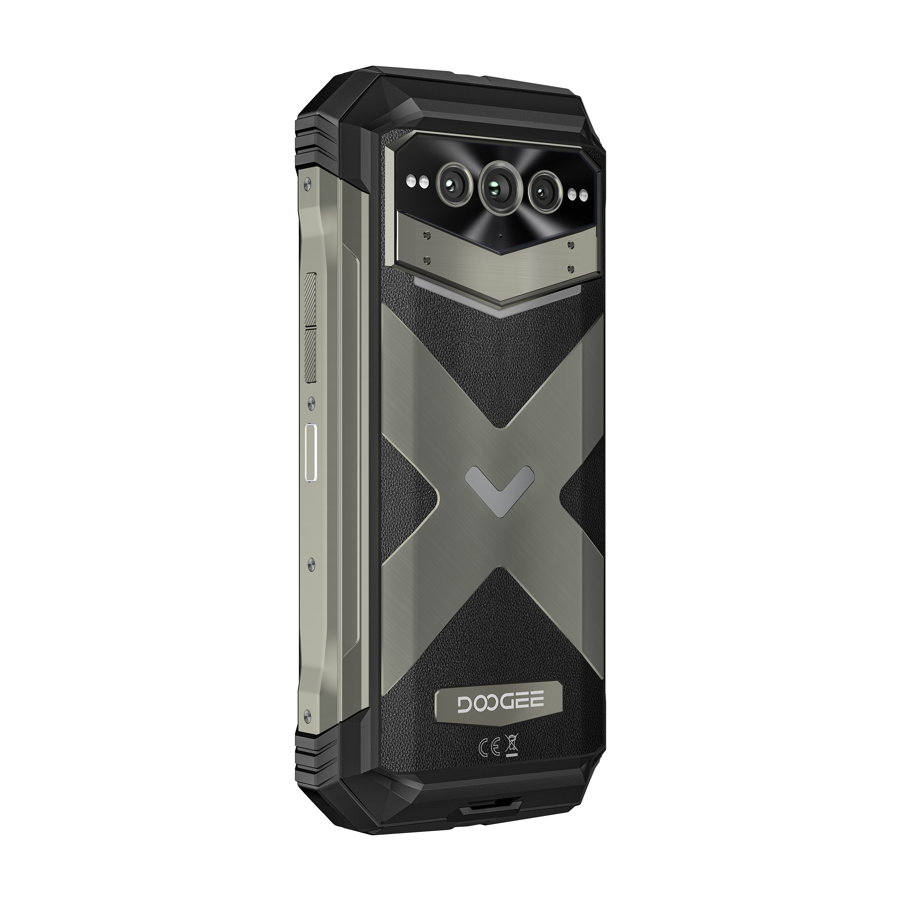 هاتف Doogee V ماكس بلس بتصميم Rugged، ذاكرة 16 جيجابايت +20 جيجابايت ممتدة و512 جيجابايت، شاشة 6.5 إنش، بطارية 22000 مللي أمبير، لون رمادي