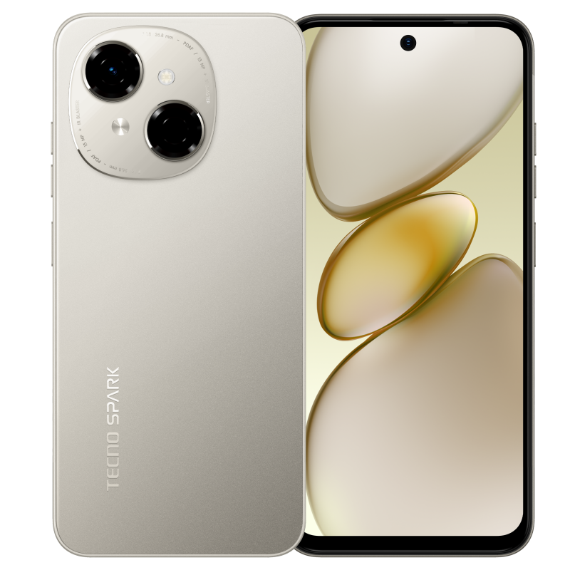 Tecno Spark GO1, 3GB + 3GB & 64GB, 6.6Inch, 5000Mah, Titanium Gold