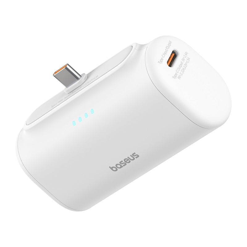 Baseus Compact Fast Charging Power Bank Type-C Edition, White