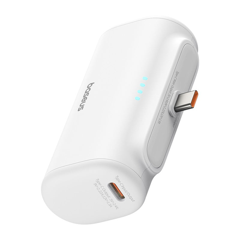 Baseus Compact Fast Charging Power Bank Type-C Edition, White Baseus Compact Fast Charging Power Bank Type-C Edition, White