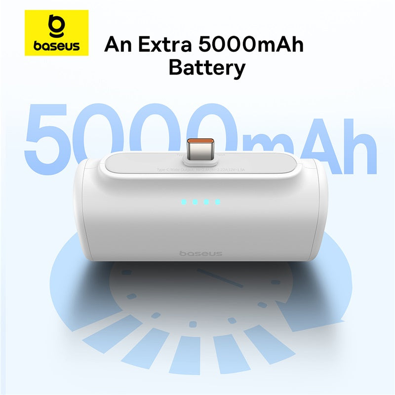 Baseus Compact Fast Charging Power Bank Type-C Edition, White Baseus Compact Fast Charging Power Bank Type-C Edition, White