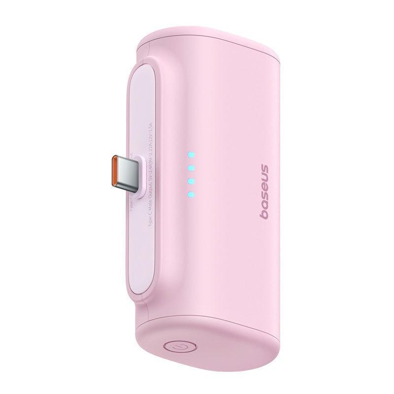 Baseus Compact Fast Charging Power Bank Type-C Edition< Pink