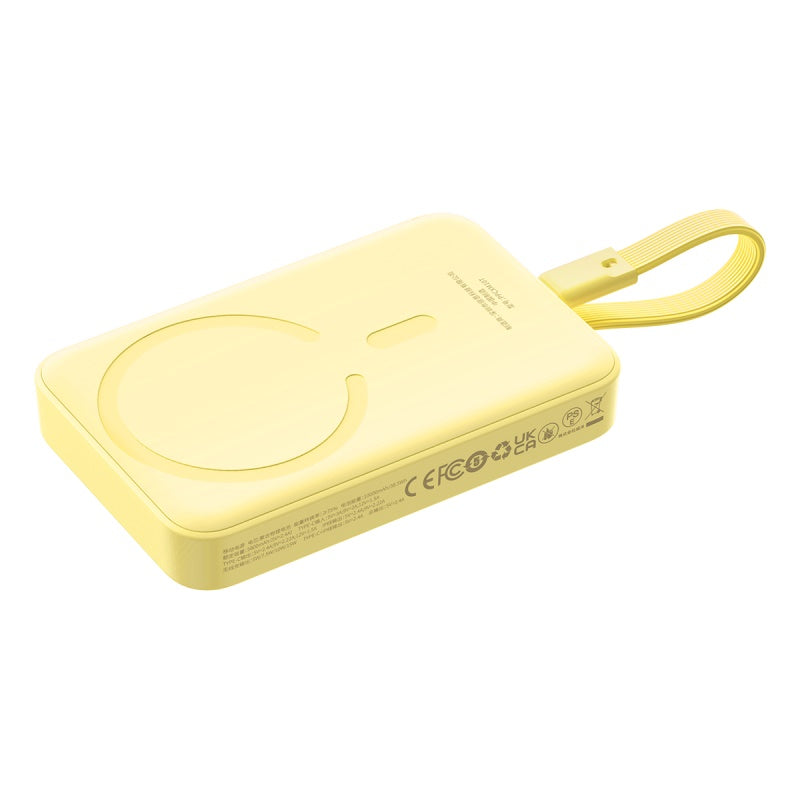 Baseus Magnetic Mini Wireless Fast Charge Power Bank Type-C Edition, Yellow