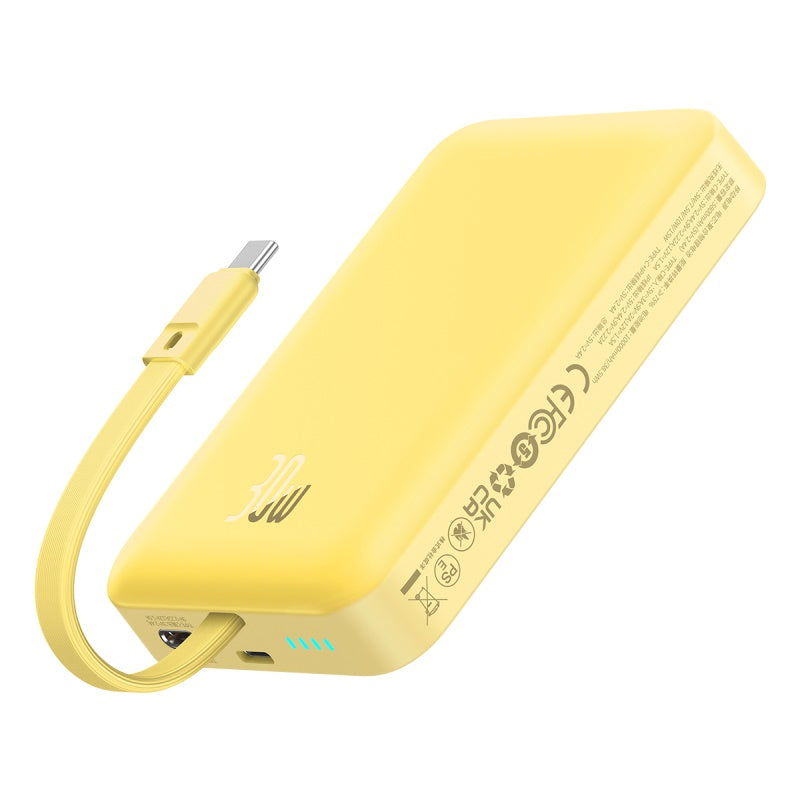 Baseus Magnetic Mini Wireless Fast Charge Power Bank Type-C Edition, Yellow