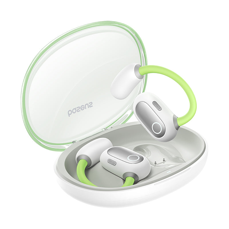Baseus Eli Sport 1 Open-Ear TWS Earbuds Aurora Green, Open-Ear Design Baseus Eli Sport 1 Open-Ear TWS Earbuds Aurora Green, Open-Ear Design