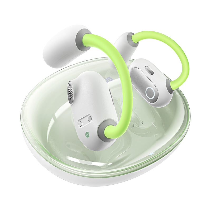 Baseus Eli Sport 1 Open-Ear TWS Earbuds Aurora Green, Open-Ear Design Baseus Eli Sport 1 Open-Ear TWS Earbuds Aurora Green, Open-Ear Design