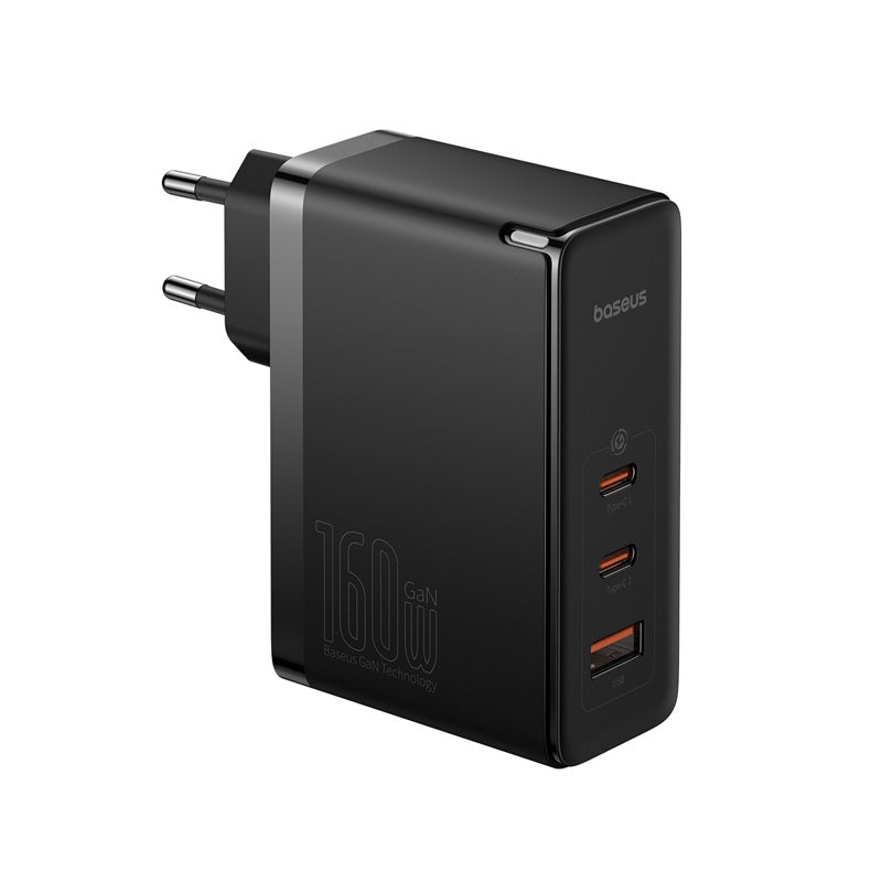 Baseus Gan5 Pro Digital Fast Charger 2C, U 160W EU Cluster Black