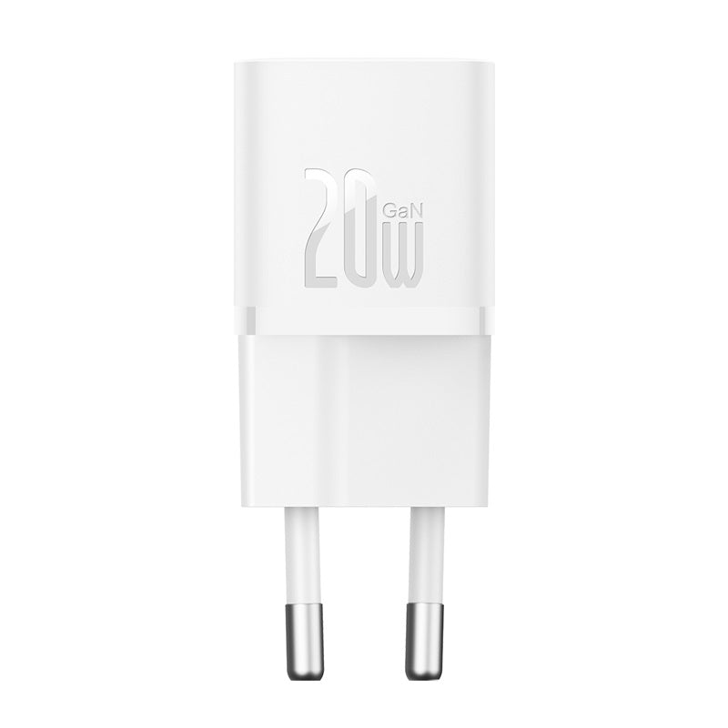 Baseus Gan5 Fast Charger Mini, 1C 20W EU, White Baseus Gan5 Fast Charger Mini, 1C 20W EU, White