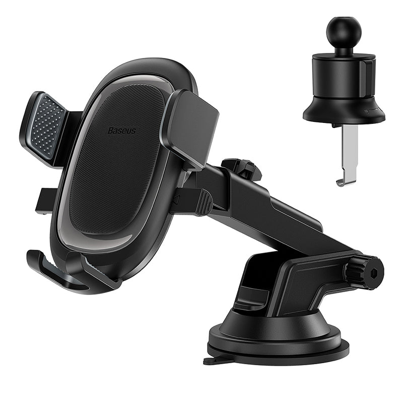 Baseus Ultra Control Pro Series Clamp Type Car Holder Set, Cluster Black