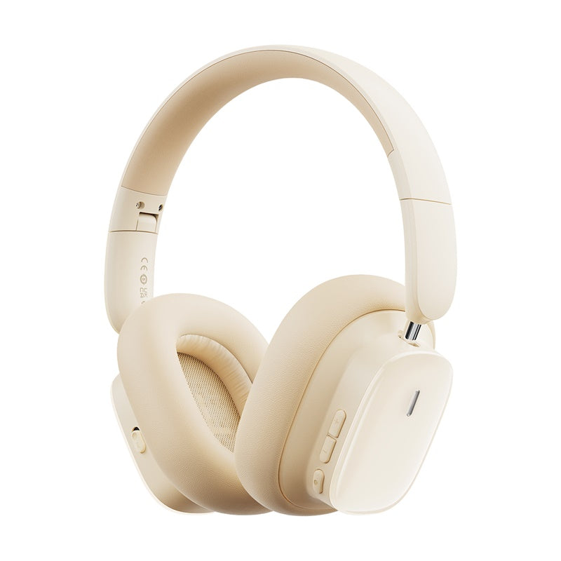 Baseus Bowie H1i Noise Cancellation Wireless Headphones, Stellar White