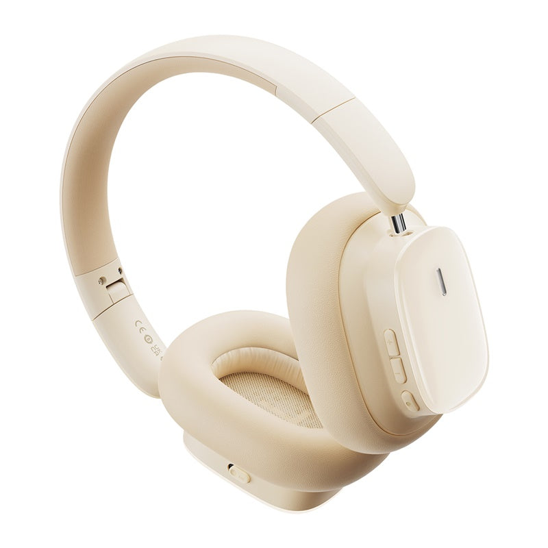 Baseus Bowie H1i Noise Cancellation Wireless Headphones, Stellar White