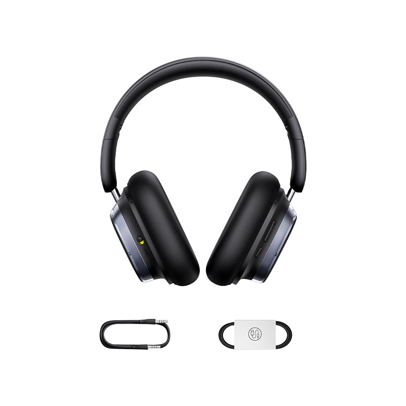 Baseus Bowie H1s Noise Cancellation Wireless Headphones, Cluster Black