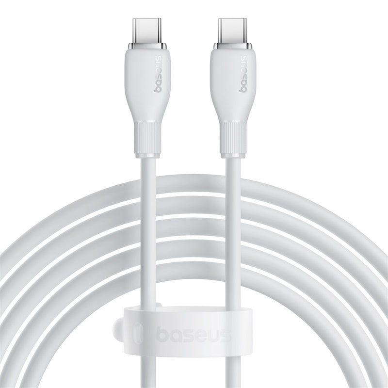 Baseus Pudding Series Fast Charging Cable Type-C to Type-C 100Watts, 2M, Stellar White