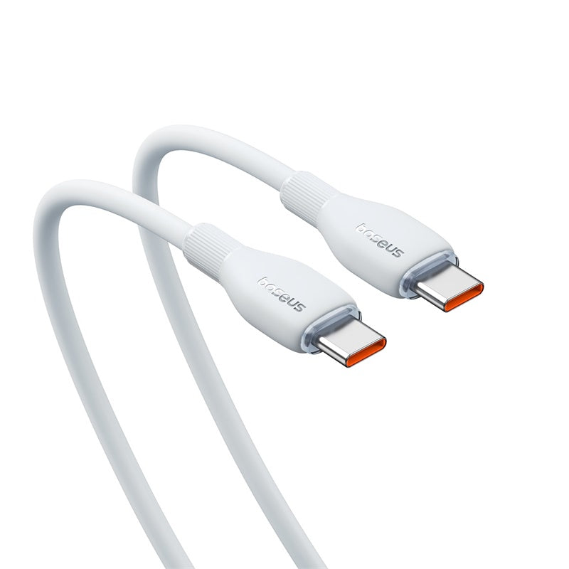 Baseus Pudding Series Fast Charging Cable Type-C to Type-C 100Watts, 2M, Stellar White