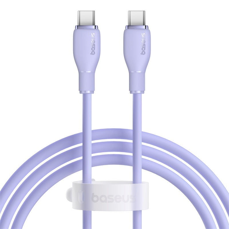 Baseus Pudding Series Fast Charging Cable Type-C to Type-C,100 Watts, 1.2M, Nebula Purple