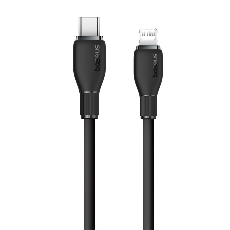 Baseus Pudding Series Fast Charging Cable Type-C to Ip, 20 Watts,1.2M, Cluster Black Baseus Pudding Series Fast Charging Cable Type-C to Ip, 20 Watts,1.2M, Cluster Black