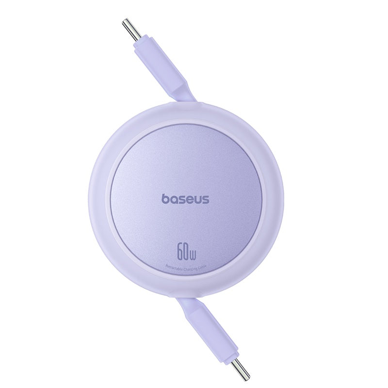 Baseus Free2Pull Mini Charging Cable USB-C to USB-C, 60 Watts, 1M, Nebula Purple