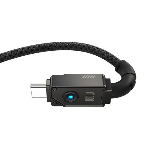 Baseus Unbreakable Series Fast Charging Data Cable Type-C to Type-C, 100Watts, 1Mm, Cluster Black Baseus Unbreakable Series Fast Charging Data Cable Type-C to Type-C, 100Watts, 1Mm, Cluster Black