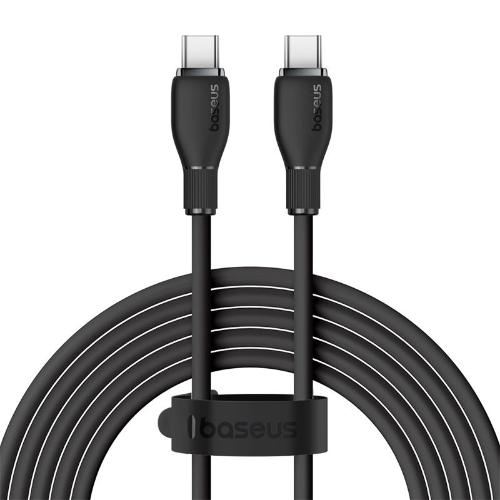 Baseus Pudding Series Fast Charging Cable Type-C to Type-C, 100Watts, 1.2Mm, Cluster Black