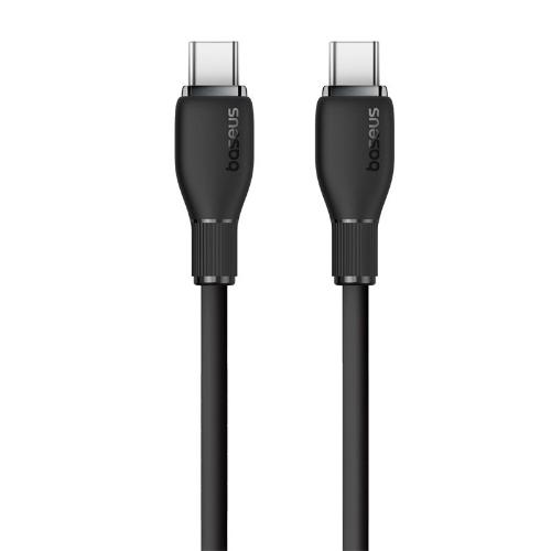 Baseus Pudding Series Fast Charging Cable Type-C to Type-C, 100Watts, 1.2Mm, Cluster Black