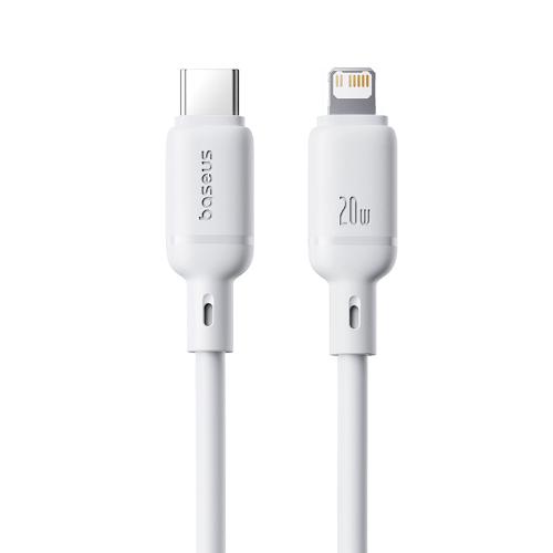 Baseus Silky Series Fast Charging Cable Type-C to Ip, 20Watts, 1Mm, Moon White