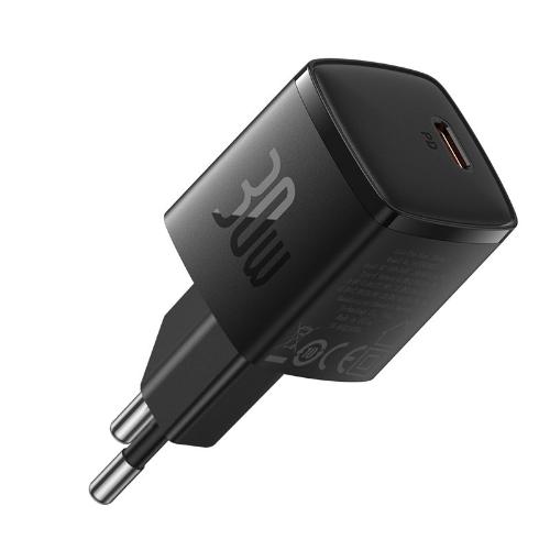 Baseus Cube Pro Fast Charger 1C, 30Watts, Black Baseus Cube Pro Fast Charger 1C, 30Watts, Black
