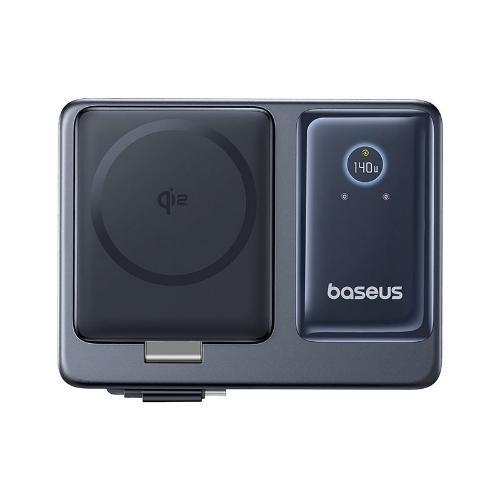 Baseus NOMOS 5-in-1 Desktop Charger 3C, 140Watts, Dark Grey Baseus NOMOS 5-in-1 Desktop Charger 3C, 140Watts, Dark Grey