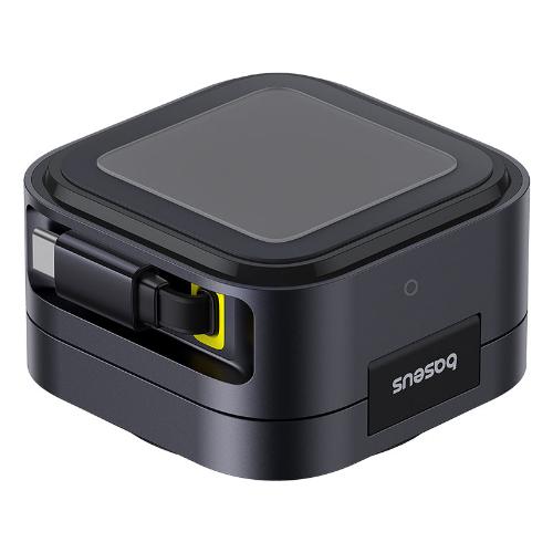 شاحن لاسلكي مغناطيسي Baseus Pico Go Series 2-in-1، بقوة 67 واط، باللون الأسود الكوني