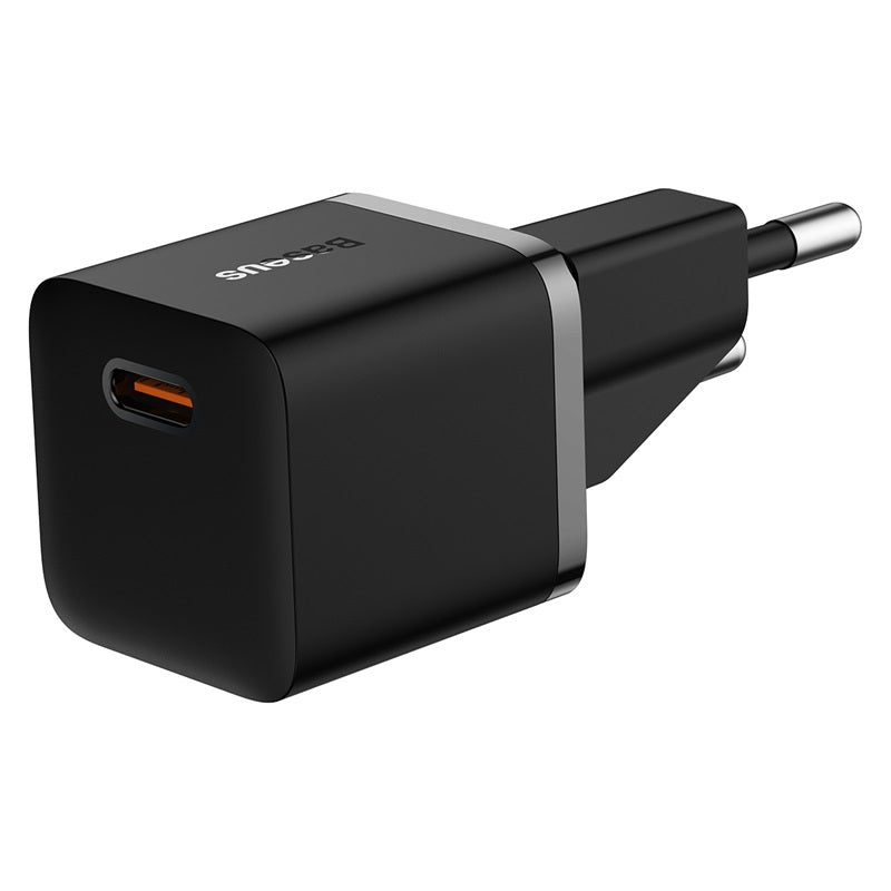 Baseus Adapter Fast Charger Mini, 20Watts, Black