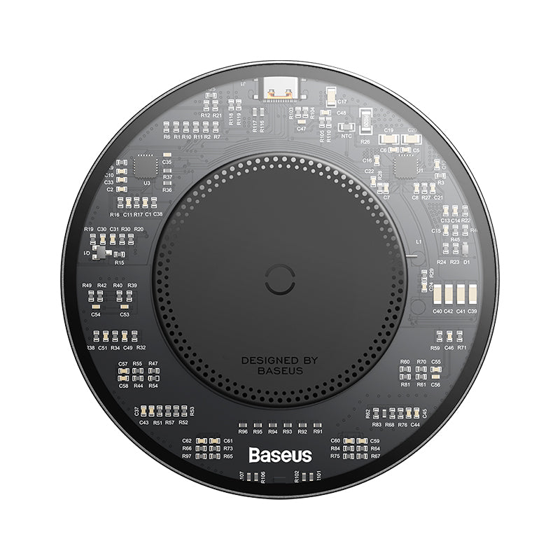 Baseus Simple 2 Wireless Charger, 15Watts, Cluster Black Baseus Simple 2 Wireless Charger, 15Watts, Cluster Black