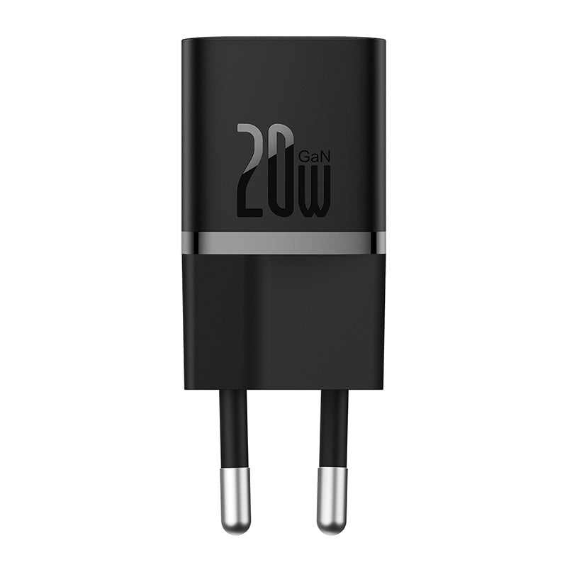 Baseus Adapter Fast Charger Mini, 20Watts, Cluster Black Baseus Adapter Fast Charger Mini, 20Watts, Cluster Black