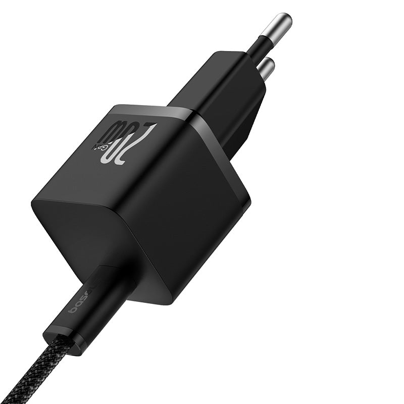 Baseus Adapter Fast Charger Mini, 20Watts, Cluster Black Baseus Adapter Fast Charger Mini, 20Watts, Cluster Black