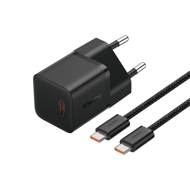 Baseus Adapter Fast Charger Mini, 20Watts, Cluster Black Baseus Adapter Fast Charger Mini, 20Watts, Cluster Black