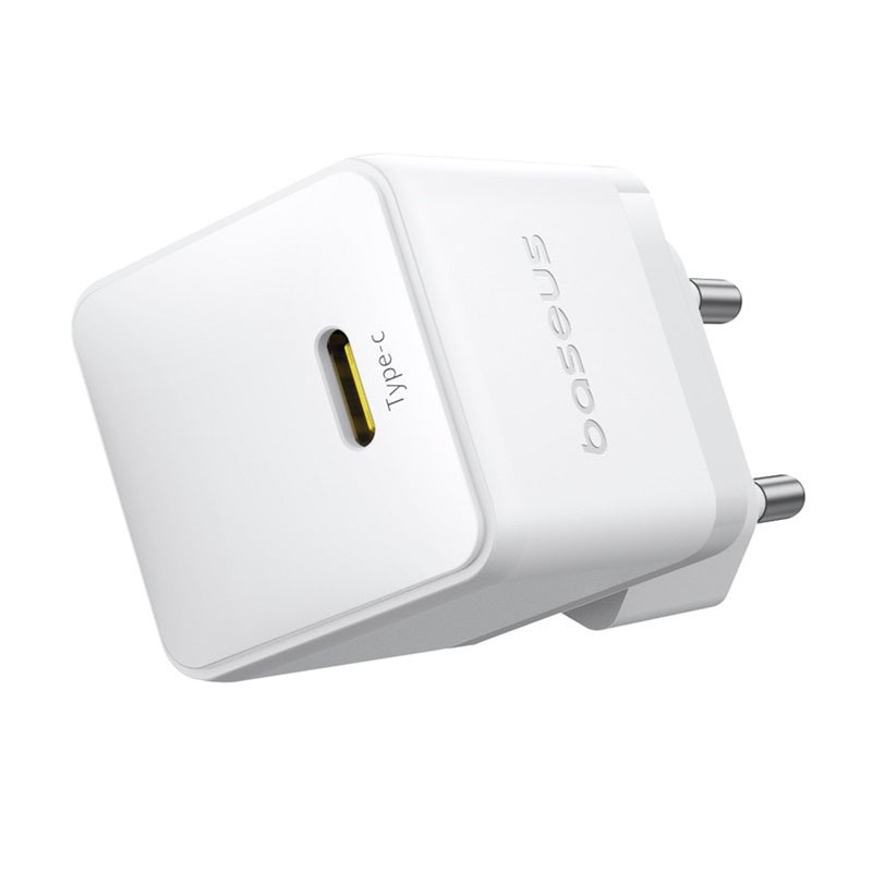 Baseus Palm Fast Wall Charger, USB to Type-C, 20Watts, Moon White