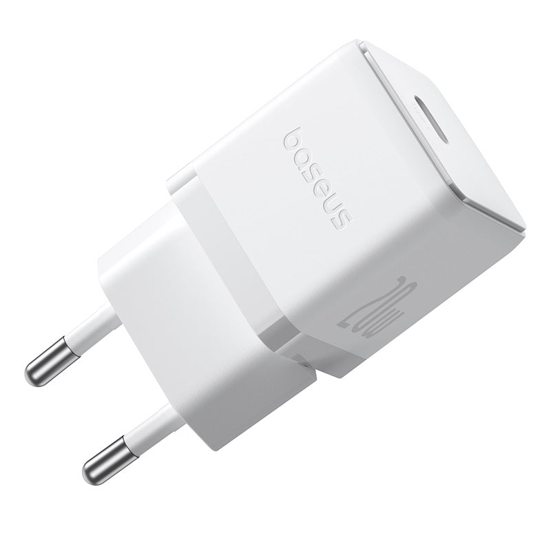 Baseus Palm Fast Wall Charger, USB to Type-C, 20Watts, Moon White