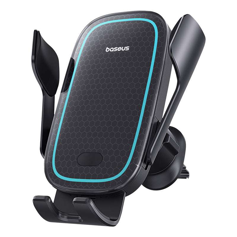 Baseus Milky Way Pro Series Wireless Charging, Electric Car Mount Phone Holder, 15Watts, Black