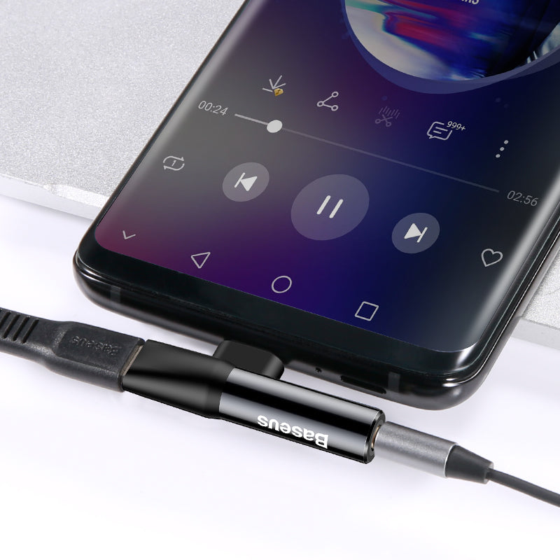 Baseus L41 Type-C input for Type-C Adapter, Grey Baseus L41 Type-C input for Type-C Adapter, Grey